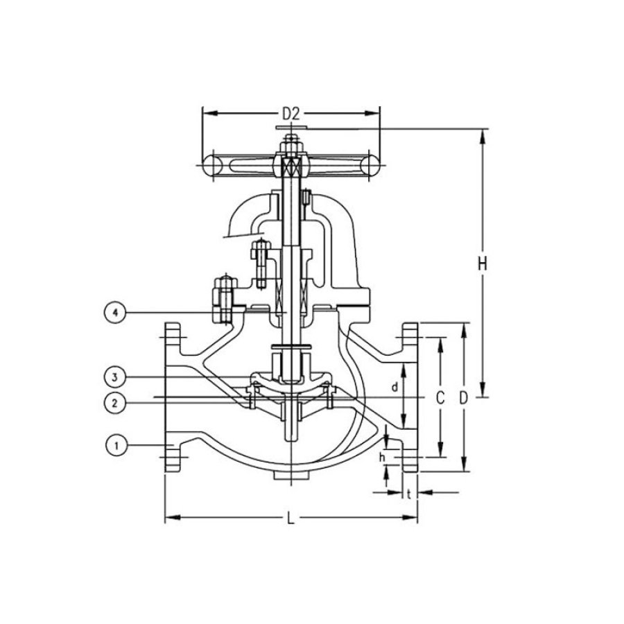 JIS F7473 20K Marine-Grade Cast Steel Screw Down Check Valve | Heavy ...